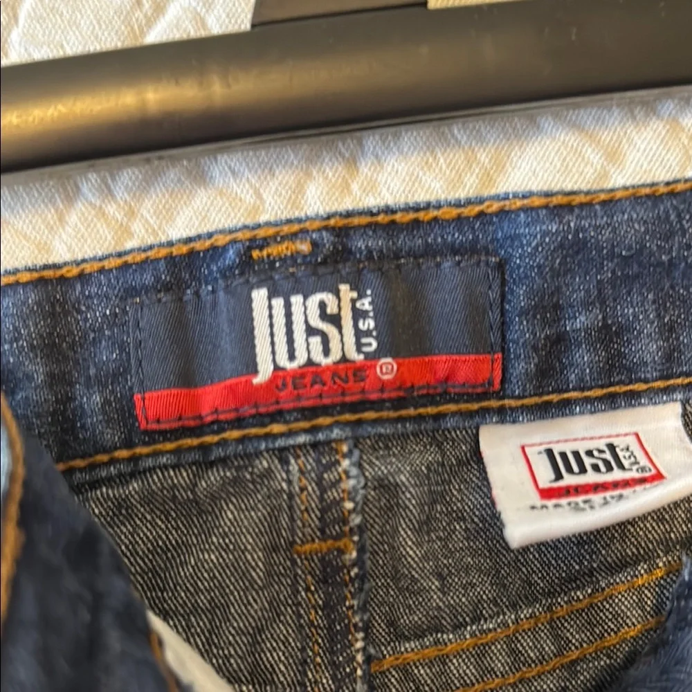 Vintage Dark Wash Denim Maxi Skirt